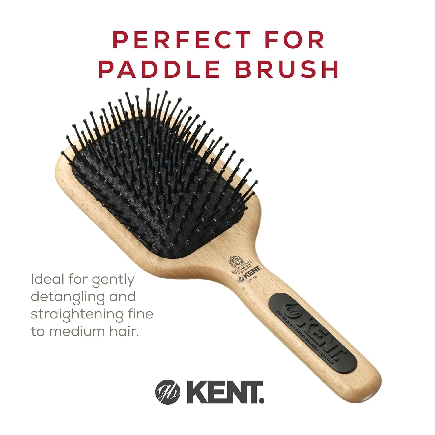 Щетка для волос Kent Brushes Pf18 Maxi Taming Fine Pin Medium Kent — фото 3