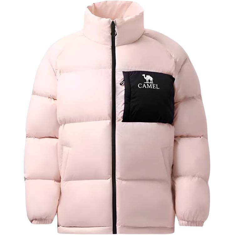 

Пуховик Unisex с воротником стойкой утепленный CAMEL, белый jade powder / phantom черный