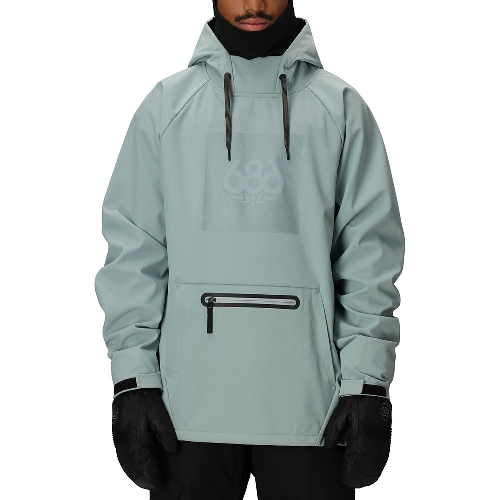 

686 Водонепроницаемая толстовка с капюшоном (мужская) - 2025, Dusty Marine