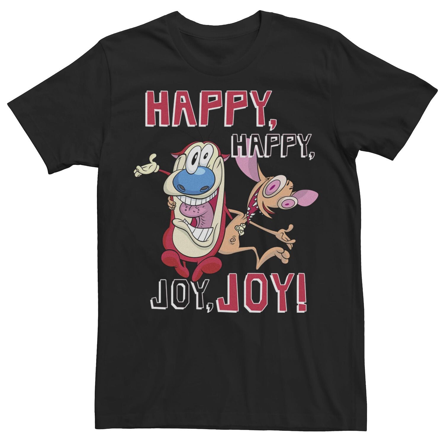 

Мужская футболка Ren & Stimpy Happy Happy Joy Joy Licensed Character
