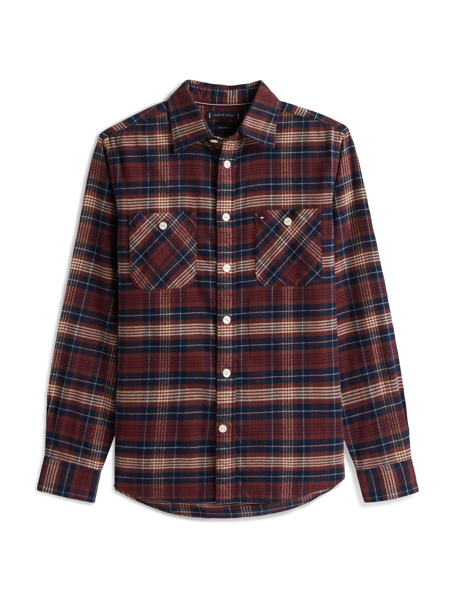 

Рубашка на пуговицах классического кроя TOMMY HILFIGER, красный