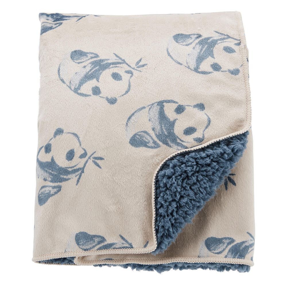 

Плюшевое одеяло с пандой для мальчика Carter's Panda, цвет Blue Panda