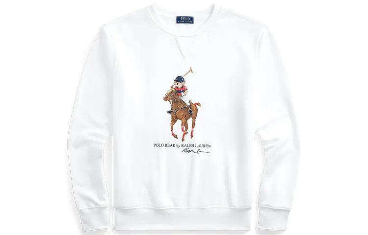 

Polo Ralph Lauren Белая толстовка для мужчин, Белый, Polo Ralph Lauren Белая толстовка для мужчин