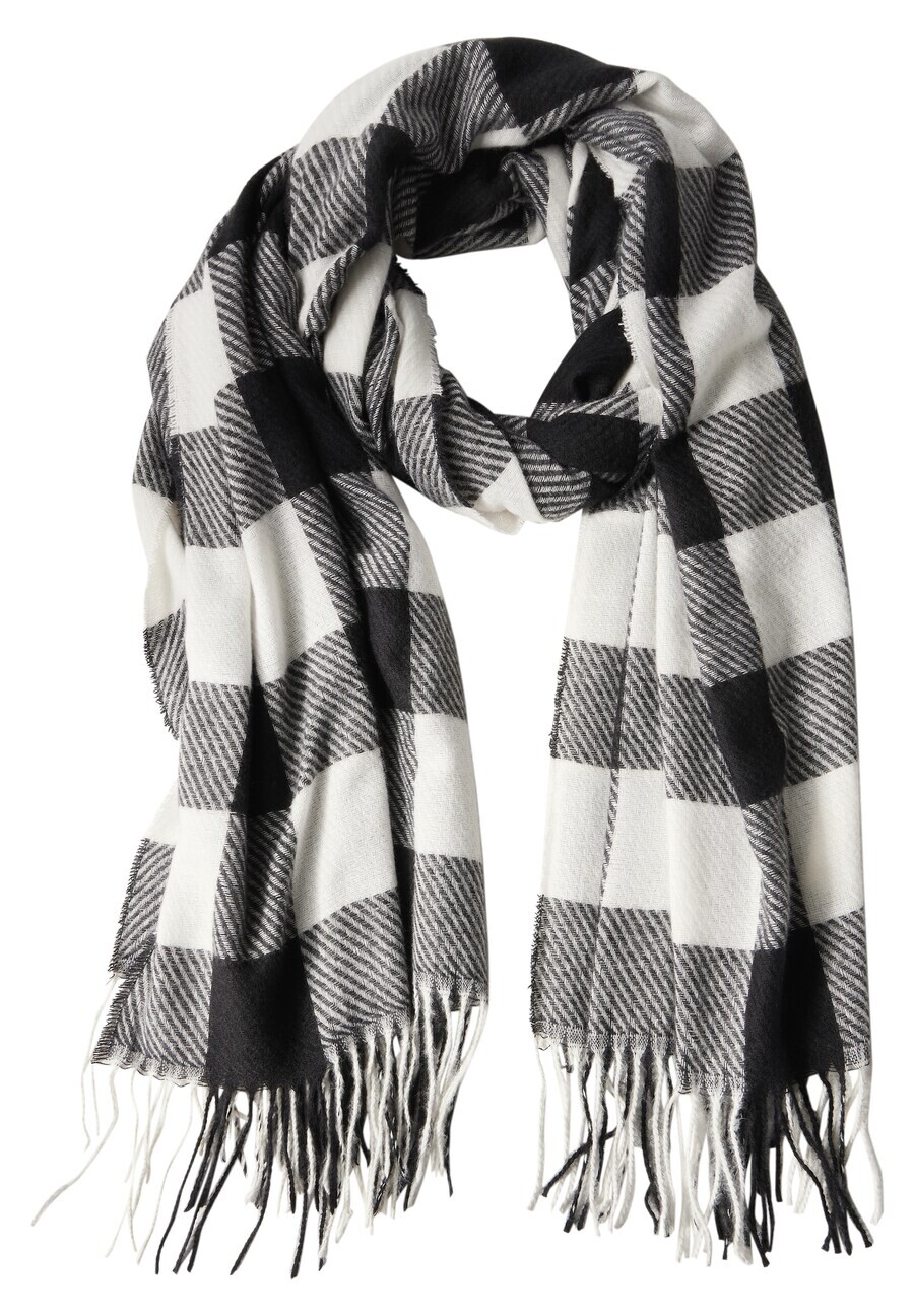 

Шарф STREET ONE Scarf Madras, цвет black/off white