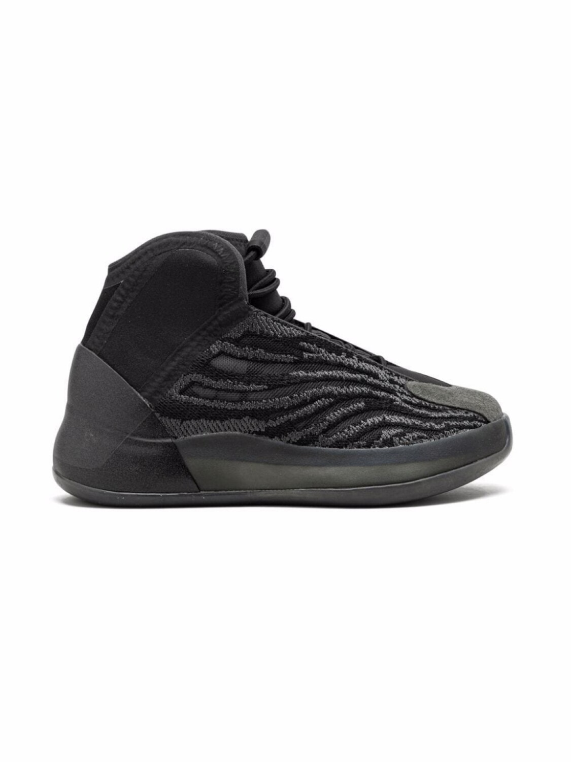 Высокие кроссовки QNTM Adidas Yeezy Kids, черный — фото 2