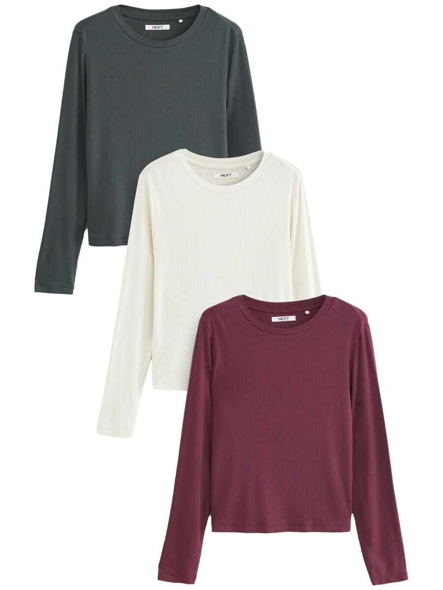 

Лонгслив Next Shirt, цвет dark green/dark red/off white
