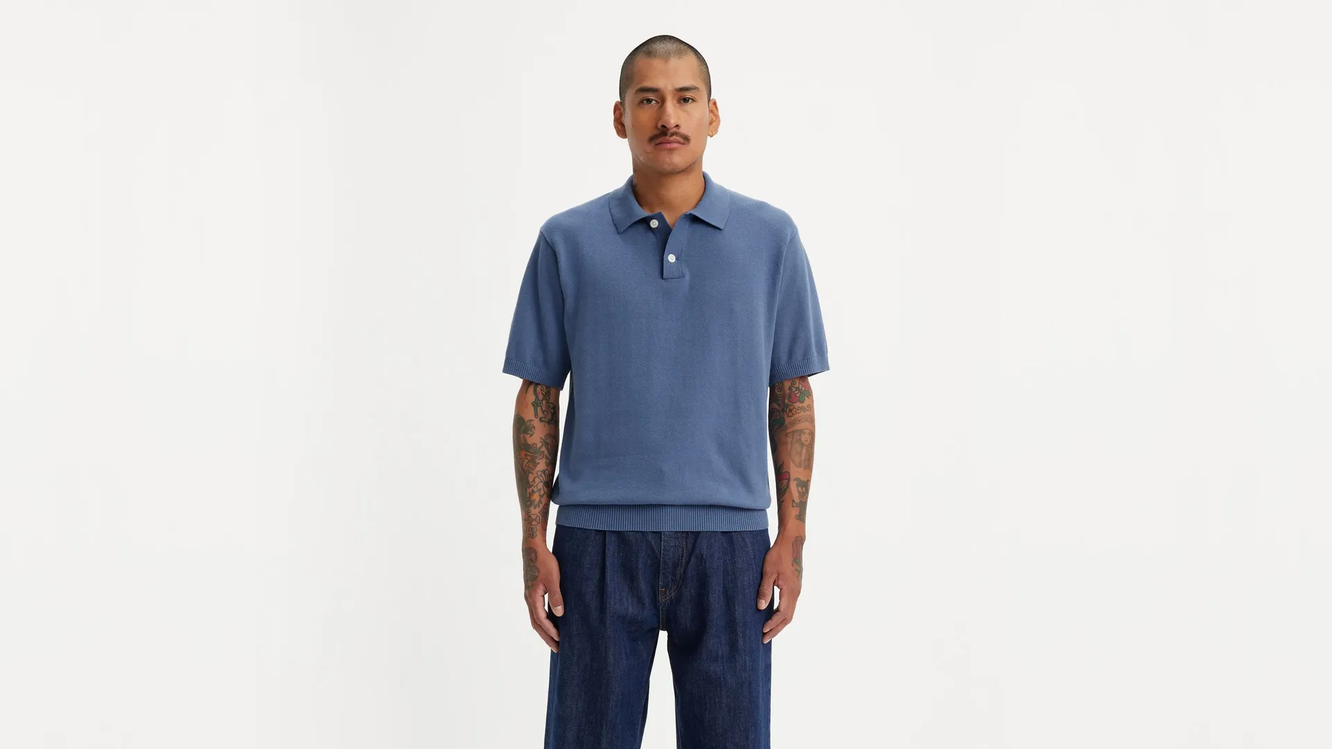 

Рубашка-поло Levi's "SWEATER KNIT POLO", цвет Coastal Fjord