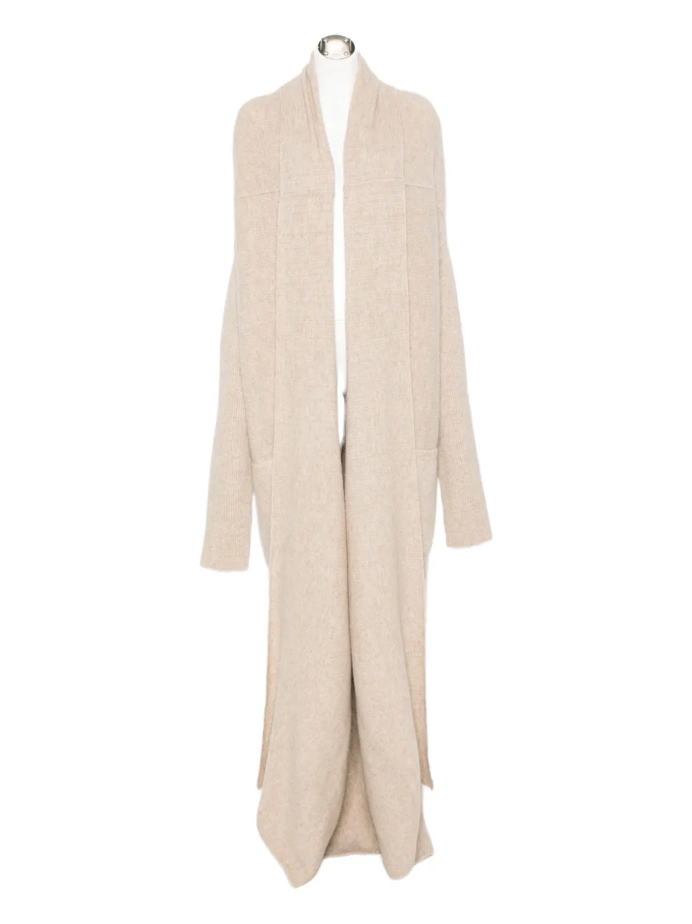 

Длинное карди-пальто Rick Owens, нейтральный