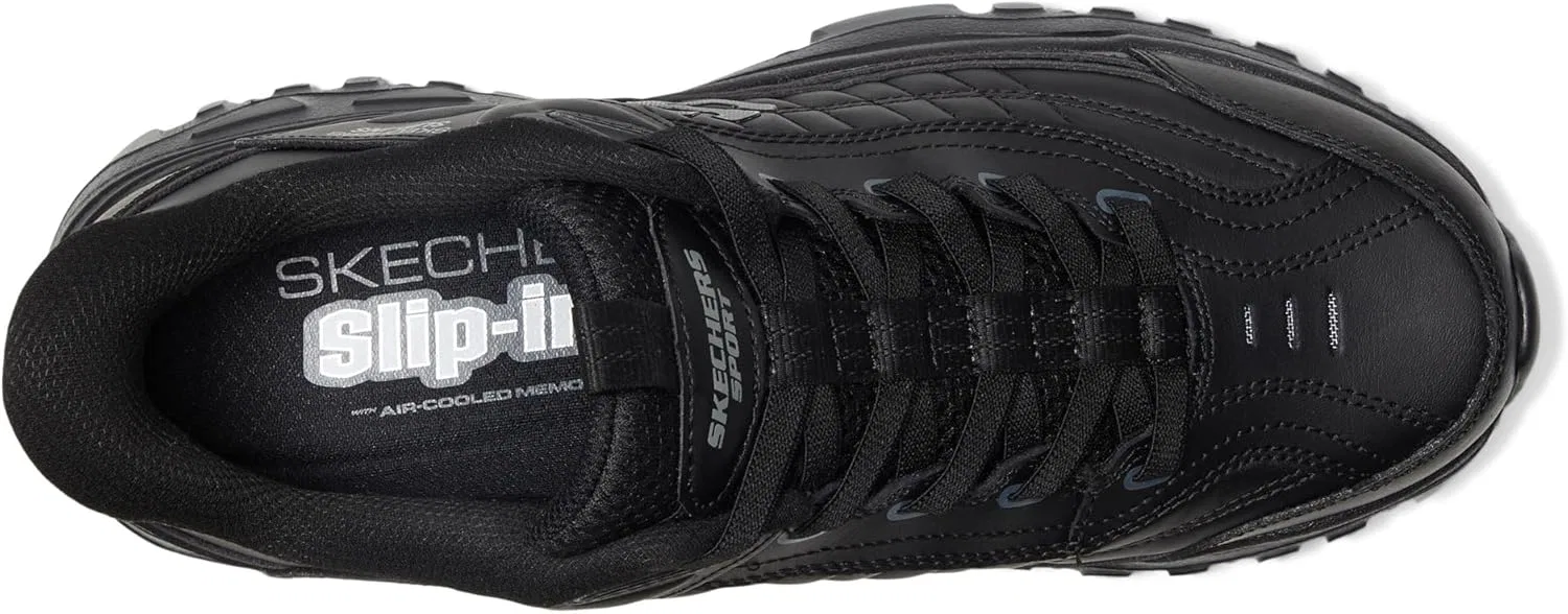 Мужские кроссовки Skechers Afterburn E'lite Grill Corporal Hands Free Slip-in Trainers, Black — фото 2