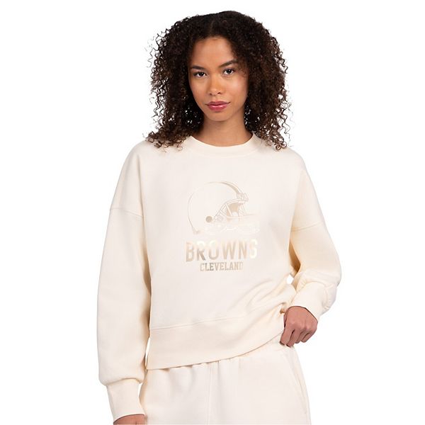 

Женский кремовый свитшот Cleveland Browns Travel Pastels Boxy Fleece Starter, Бежевый, Женский кремовый свитшот Cleveland Browns Travel Pastels Boxy Fleece Starter