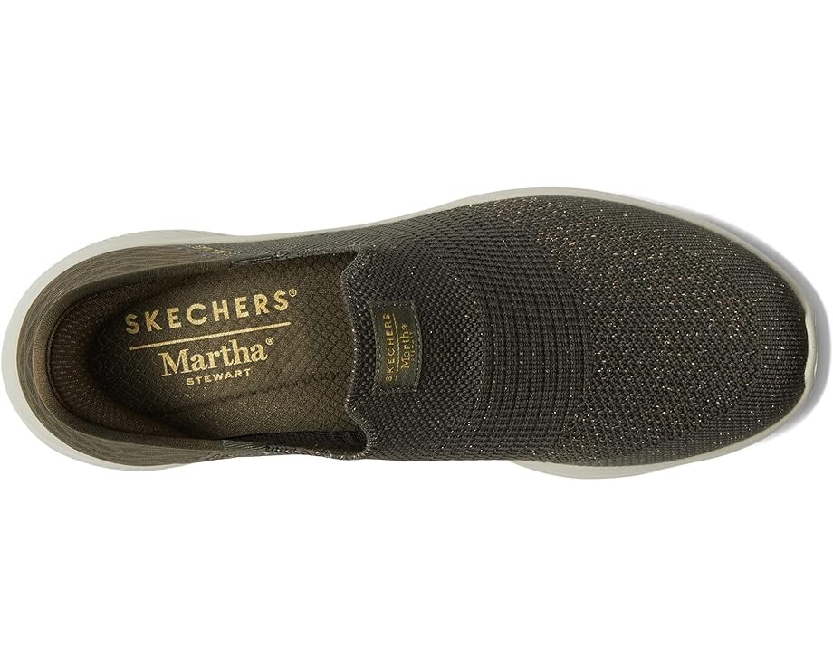 Кроссовки SKECHERS Martha Stewart Ultra Flex 3.0 - Neptune Hands Free Slip-Ins, оливковый — фото 2