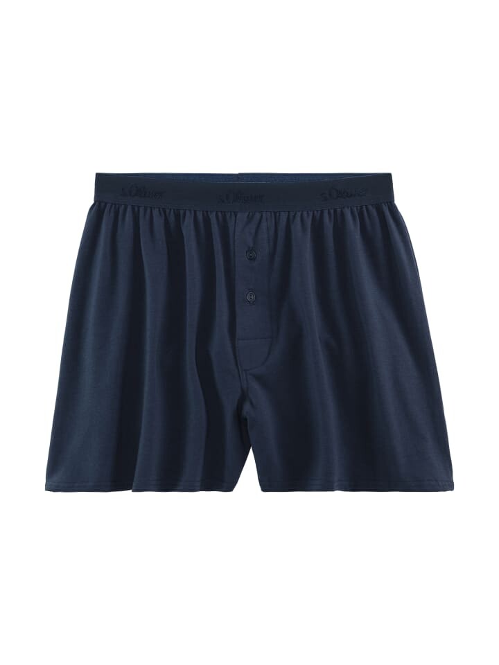 

Трусы боксеры s.Oliver Weiter Boxer, цвет navy bedruckt/navy uni