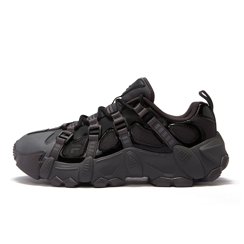 

FILA FUSION Кроссовки EXOCET Mountains износостойкие, низкие, мужские, черно-серые