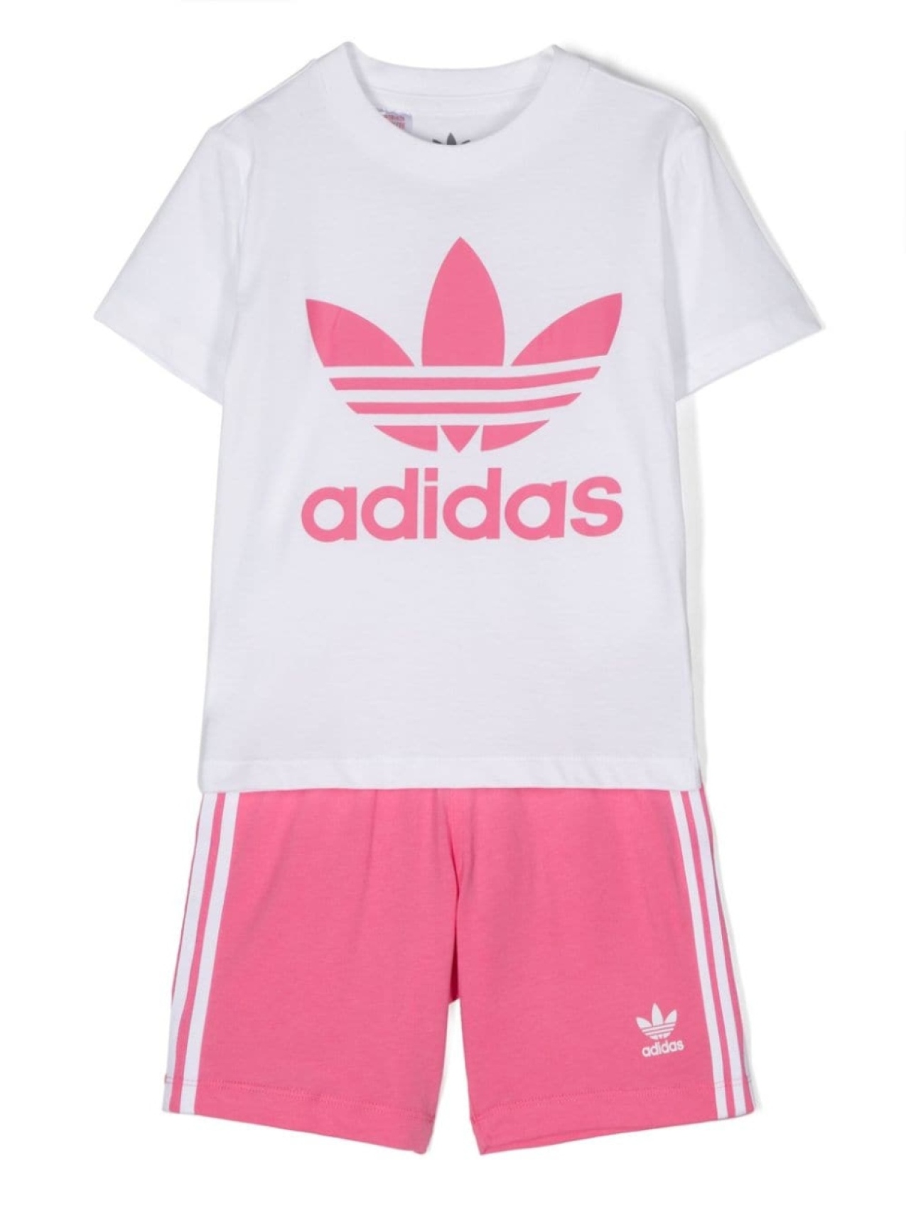 

adidas Kids комплект Trefoil из топа и шортов, розовый