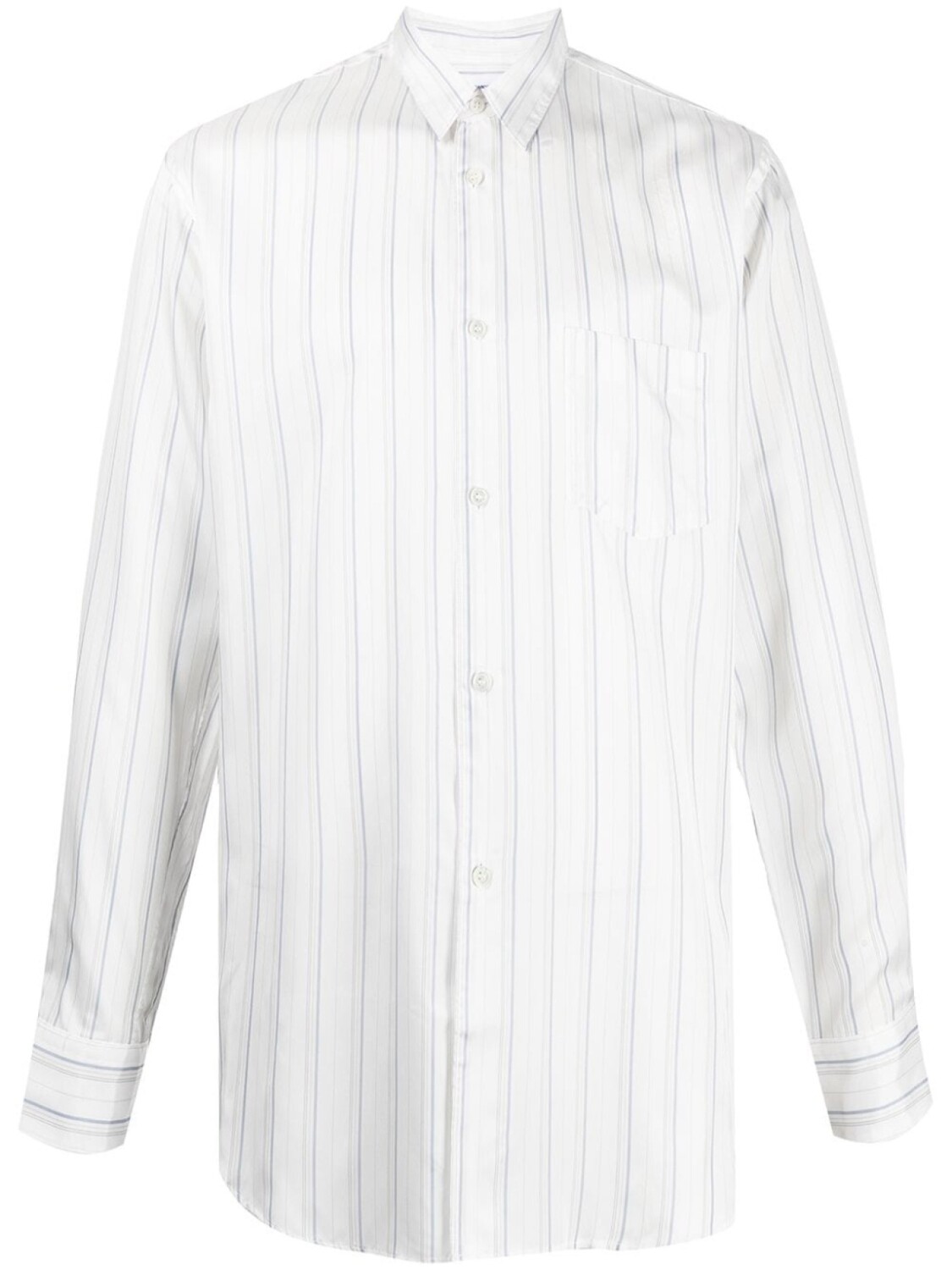 

Comme Des Garçons Shirt полосатая рубашка с длинными рукавами, белый