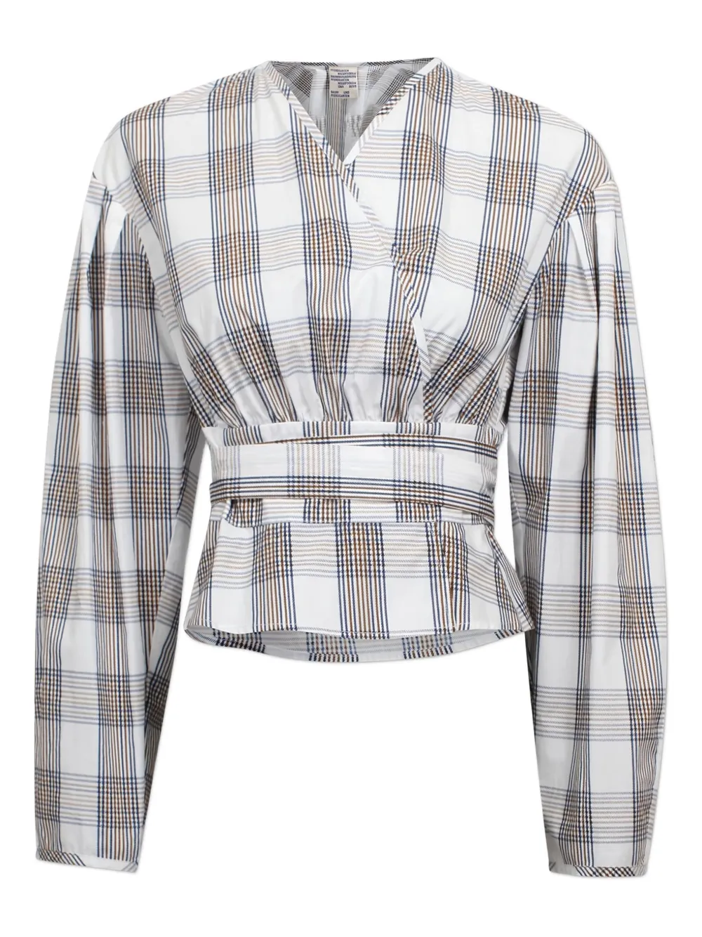 

Клетчатая блузка с запахом Baum Und Pferdgarten, коричневый