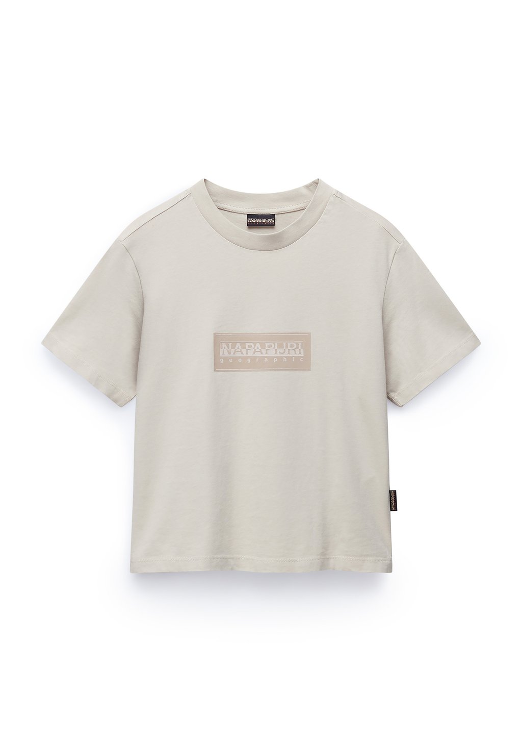 

Футболка с принтом S-BOX LOGO Napapijri, бежевый