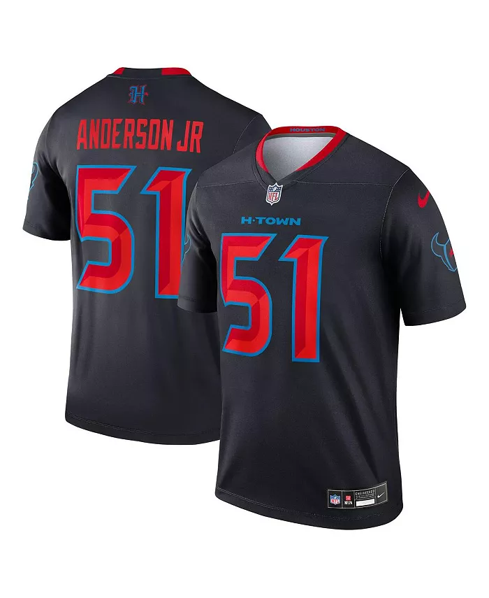 

Мужская топ-футболка Will Anderson Jr. Navy Houston Texans Alternate Legend Player Performance Nike
