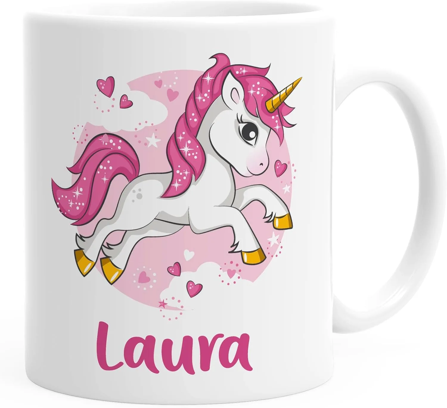 Детская кружка пластиковая Unicorn с именем для детей SpecialMe