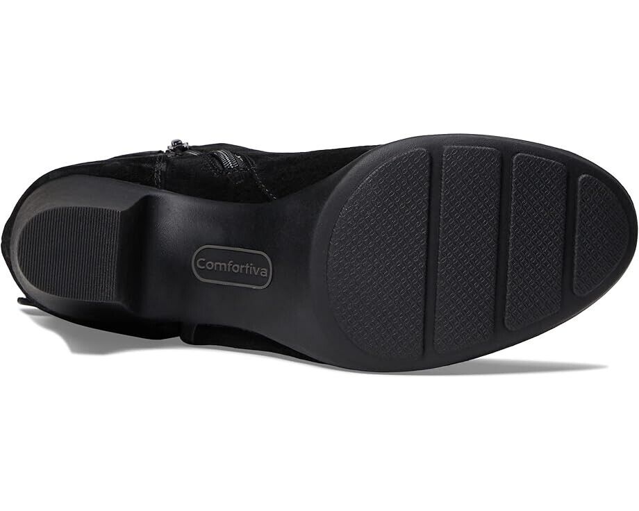 Комфортные ботильоны Namari Женские US 7 Черные Замшевые На платформе Comfortiva — фото 4