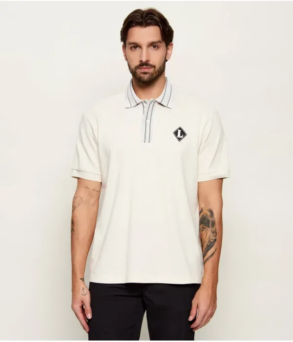Поло Lacoste Полюс Classic Fit, бежевый