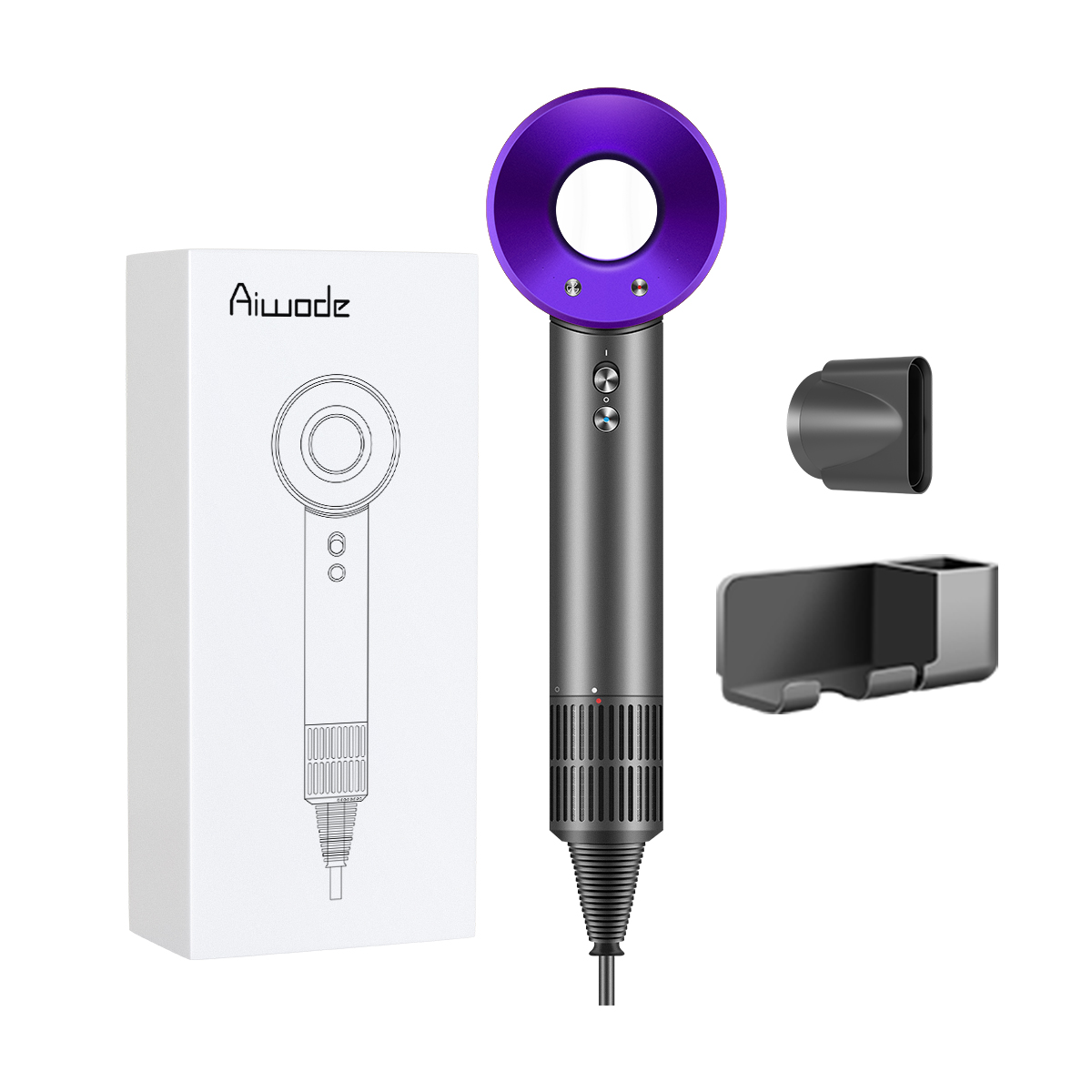 

Фен Ai wo de Hair Dryer Ai Wo De, Dark Purple