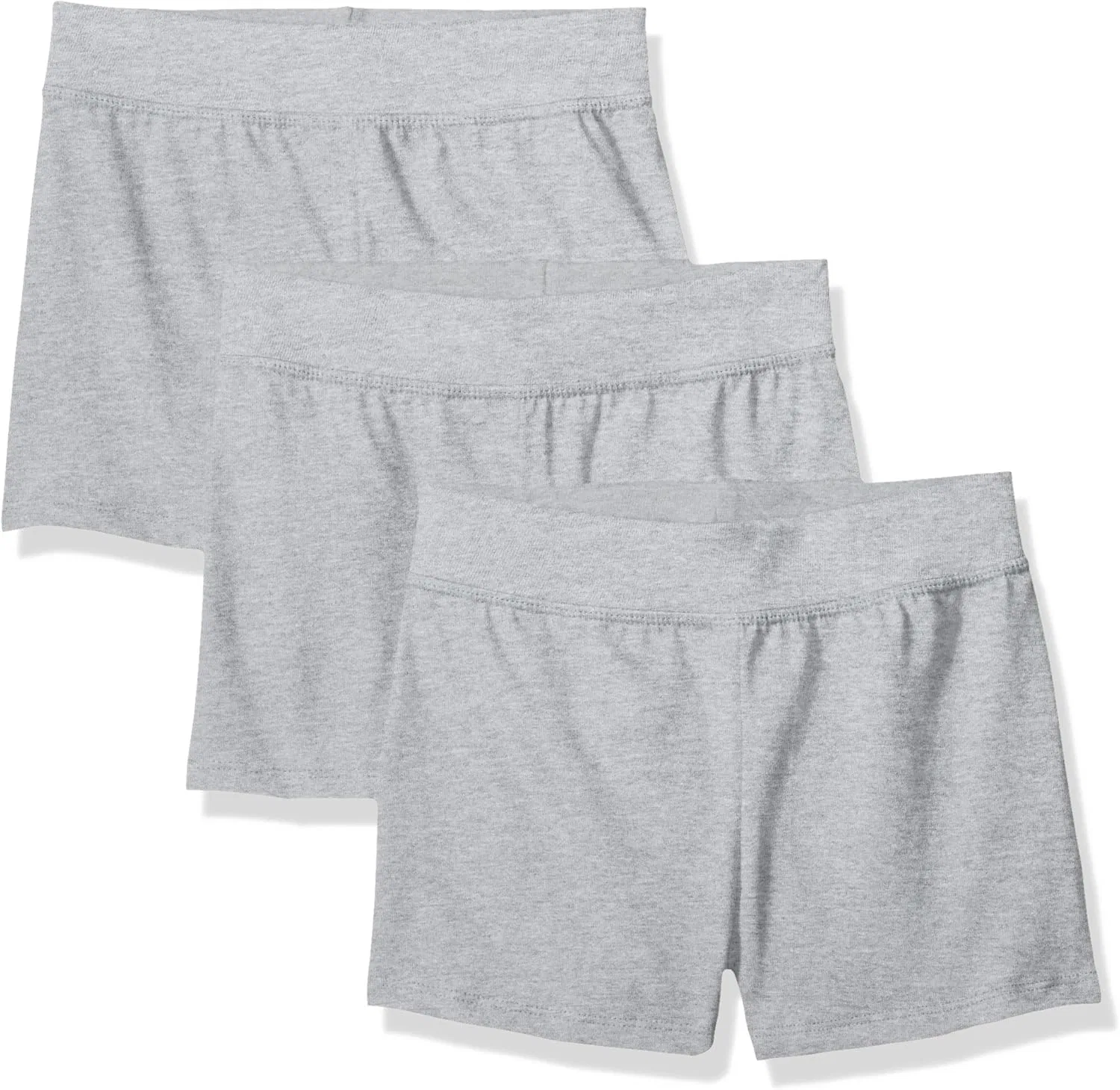 Детские трикотажные шорты Hanes для девочек (комплект из 3 штук), Light Steel