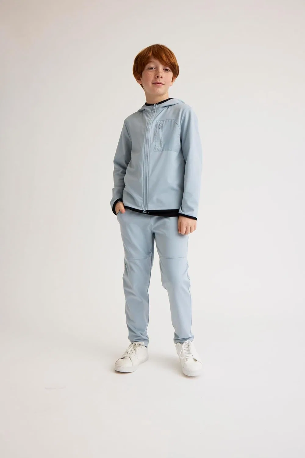 Детские спортивные брюки The Children's Place Soft Tech Pull on Jogger Pants, Smokey Blue — фото 3