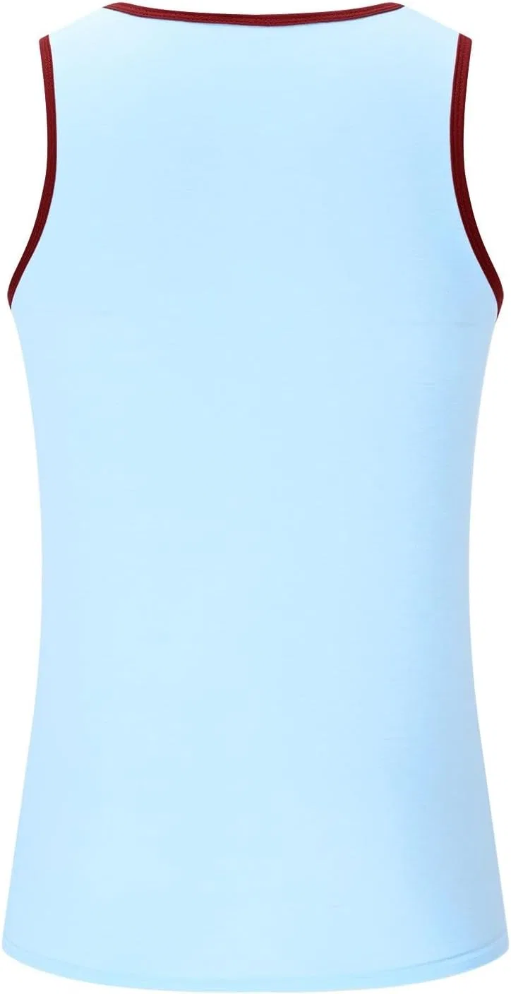 Мужской топ для тренировок, легкий, без рукавов, Generic, Light Blue — фото 4