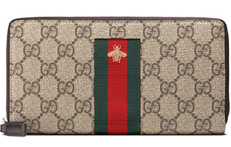

Холщовый кошелек с кожаными вставками мужской beige/ebony GUCCI