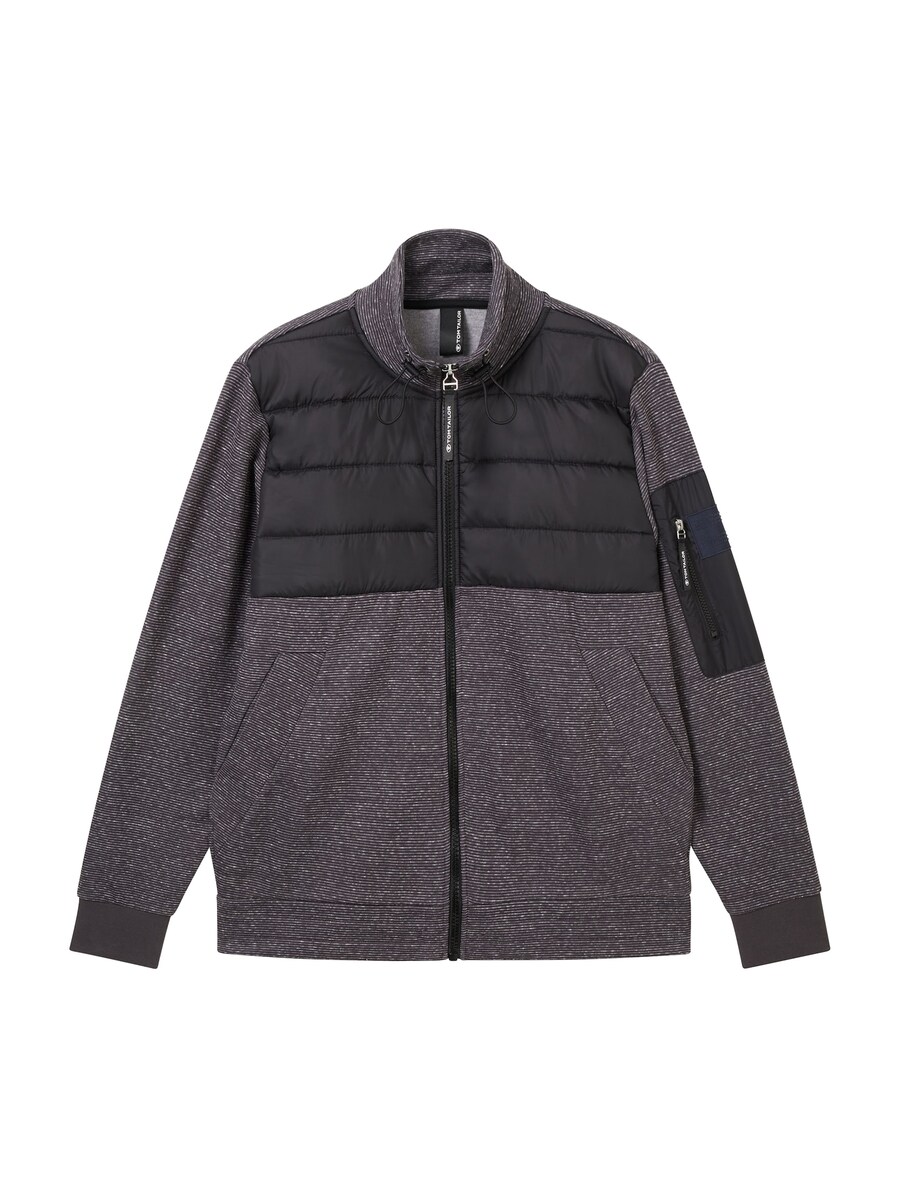 

Худи с капюшоном на молнии TOM TAILOR, Basalt grey