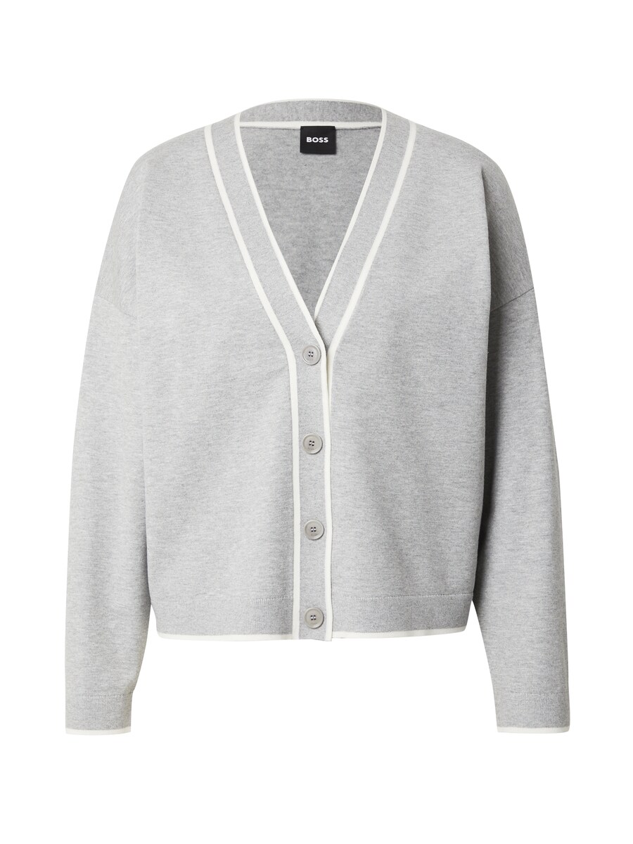 

Кардиган BOSS Knit Cardigan Flodina, цвет mottled grey