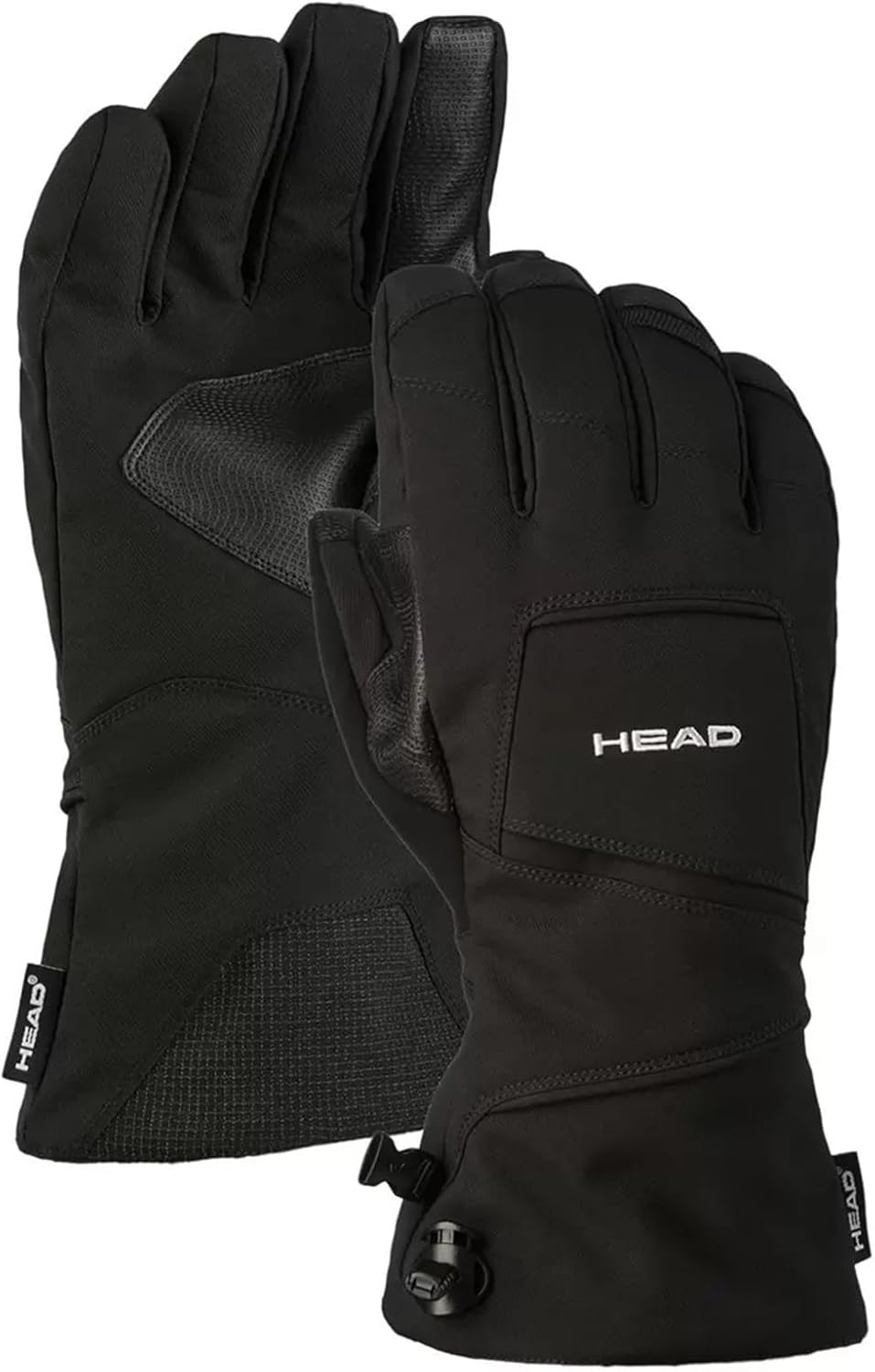 

Мужские и женские лыжные перчатки HEAD унисекс, совместимые с сенсорным экраном - карман на молнии для хранения тепла и тепла, улучшенное сцепление, комфорт, универсальность, Black, Черный, Мужские и женские лыжные перчатки HEAD унисекс, совместимые с сен