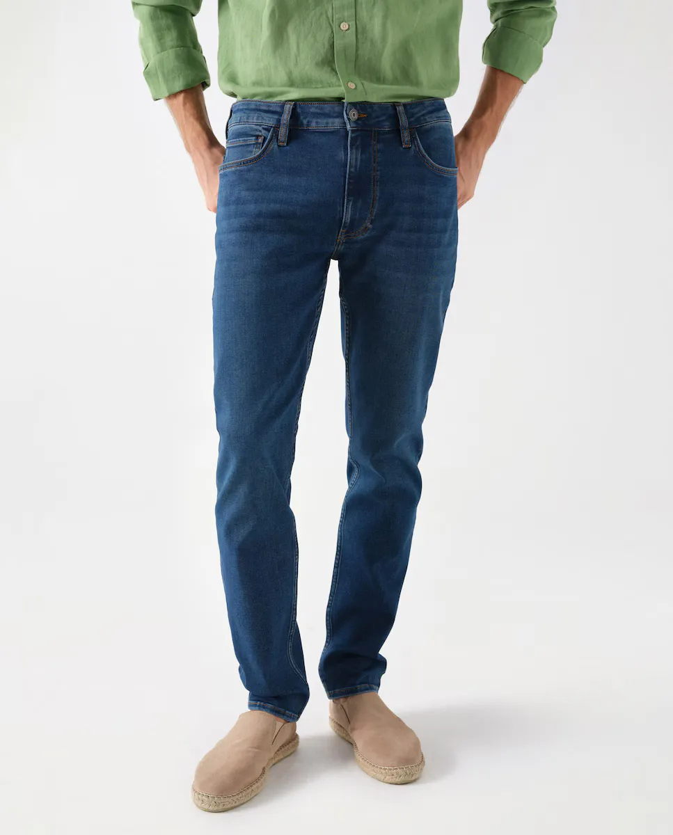

Мужские джинсы S-activ Regular темно-синего цвета Salsa Jeans, синий