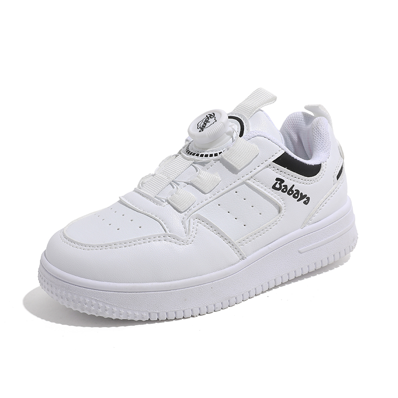 

Противоскользящие амортизирующие детские кроссовки для скейтбординга Babaya, белый/черный