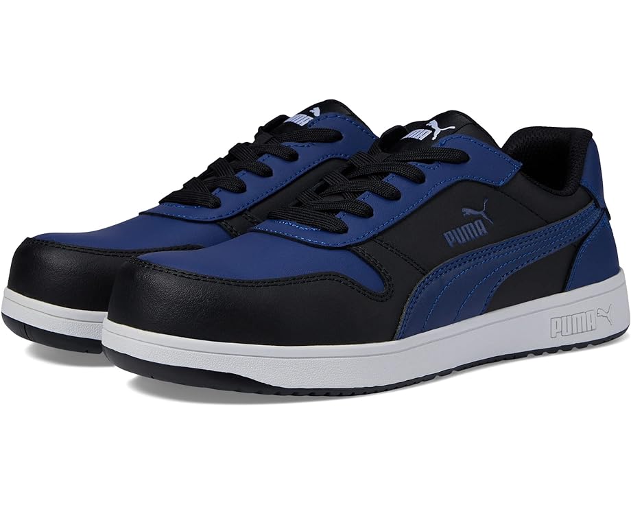 

Кроссовки PUMA Safety Frontcourt Leather Low ASTM SD, цвет Blue/Black