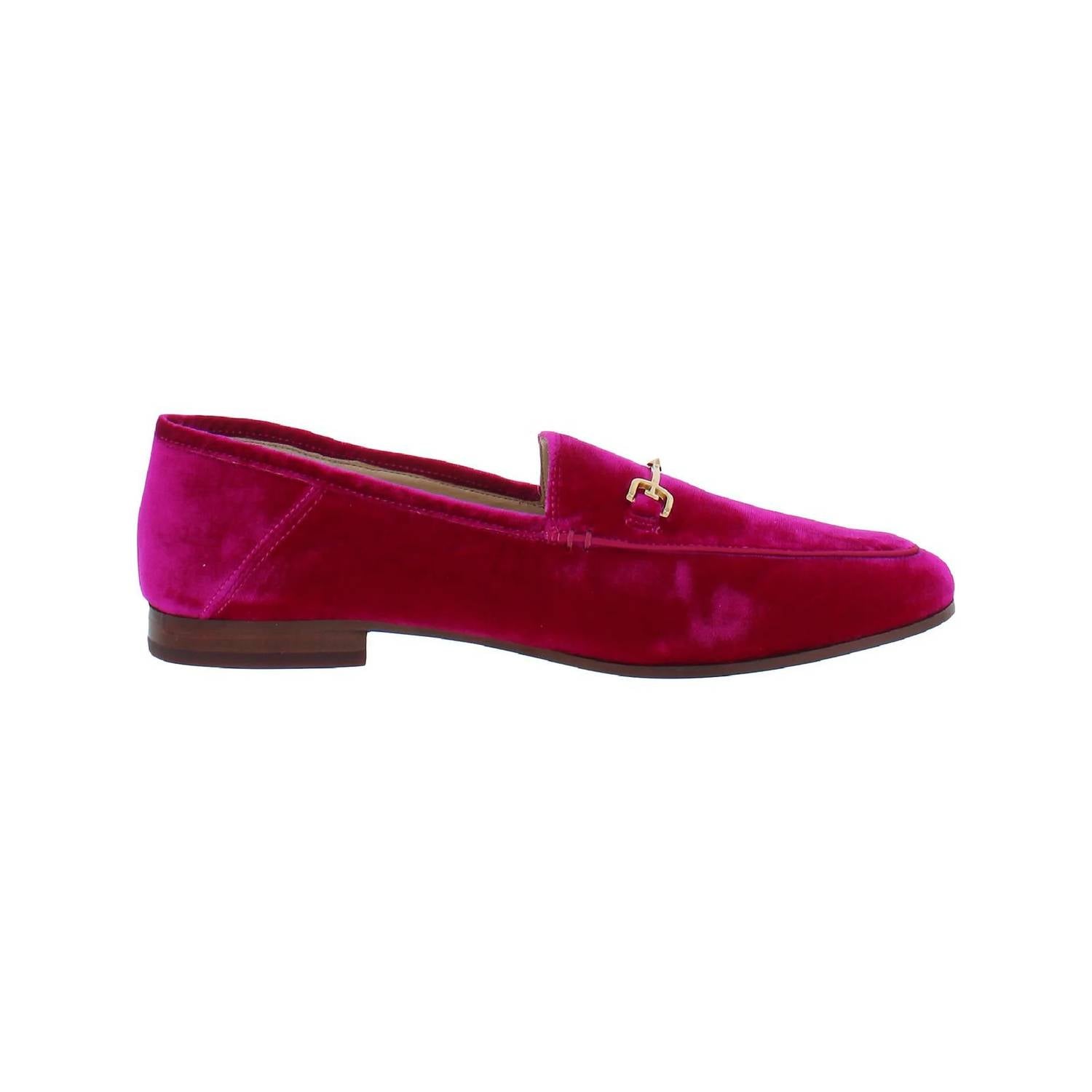 Женские бархатные мокасины Loraine из малинового бархата Sam Edelman — фото 2