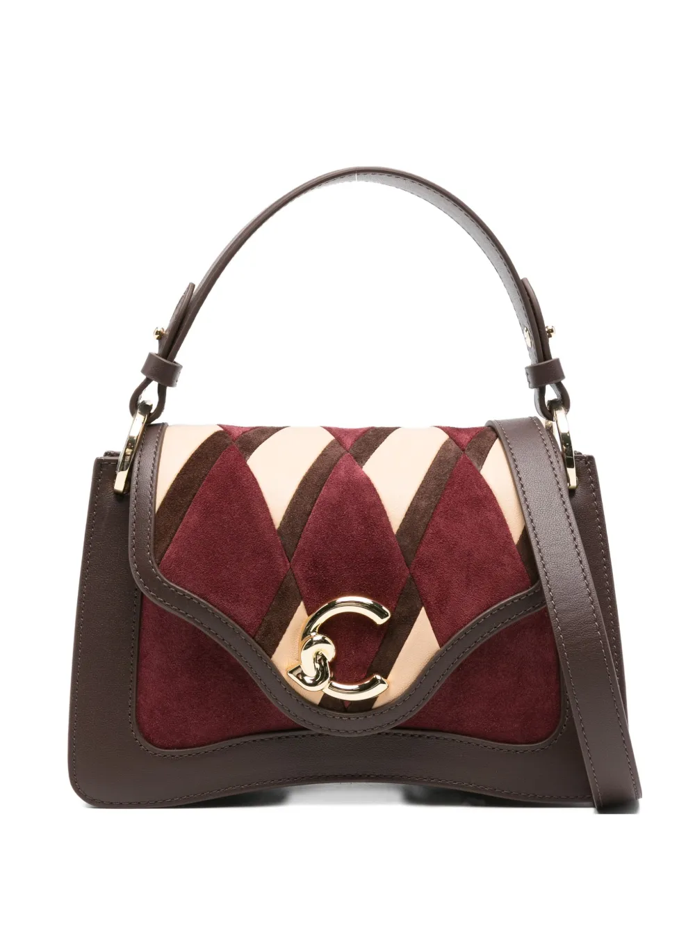 

Сумка-тоут с простеганными вставками Coccinelle, красный