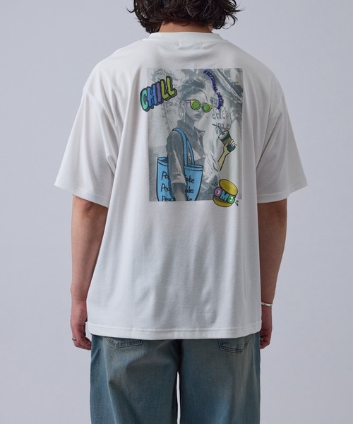 

Футболка с принтом LE CERCLE par rope', белая