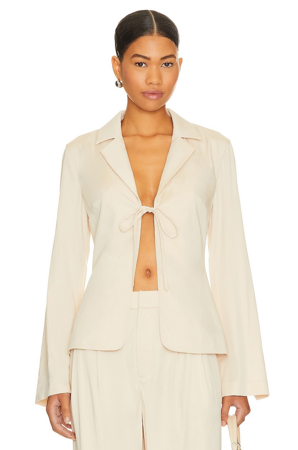 

Топ LPA Franca Tie Front Blazer, цвет Bone