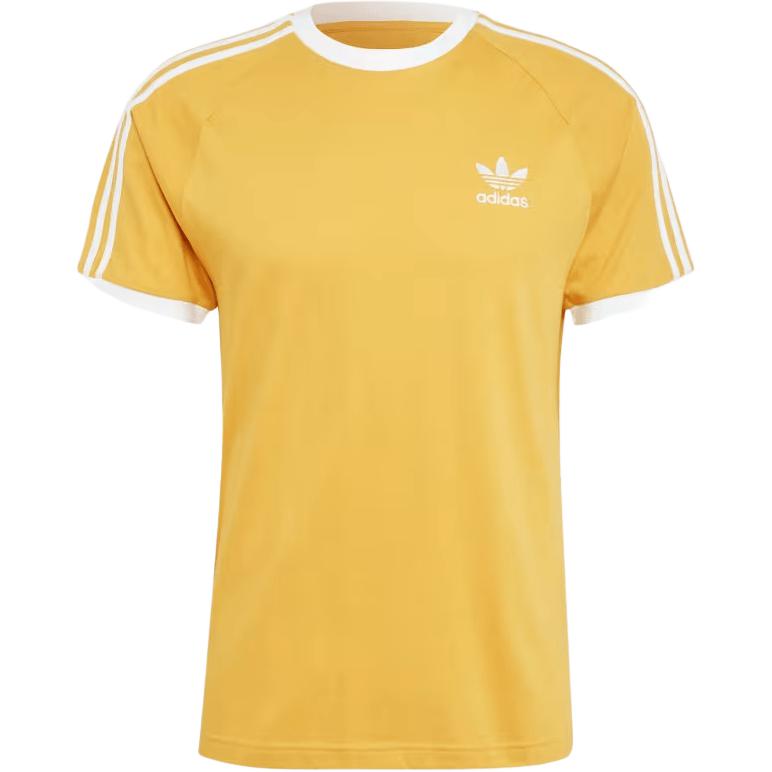ADICOLOR CLASSICS 3 STRIPES Футболка Мужская Желтая Adidas Originals — фото 2