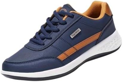 

Мужские ультралегкие кроссовки для бега и ходьбы - мягкий, как подушка комфорт для приключений на любой местности - прочные, дышащие, стильные кроссовки для спортсменов-энтузиастов на открытом воздухе Fmshi, темно-синий