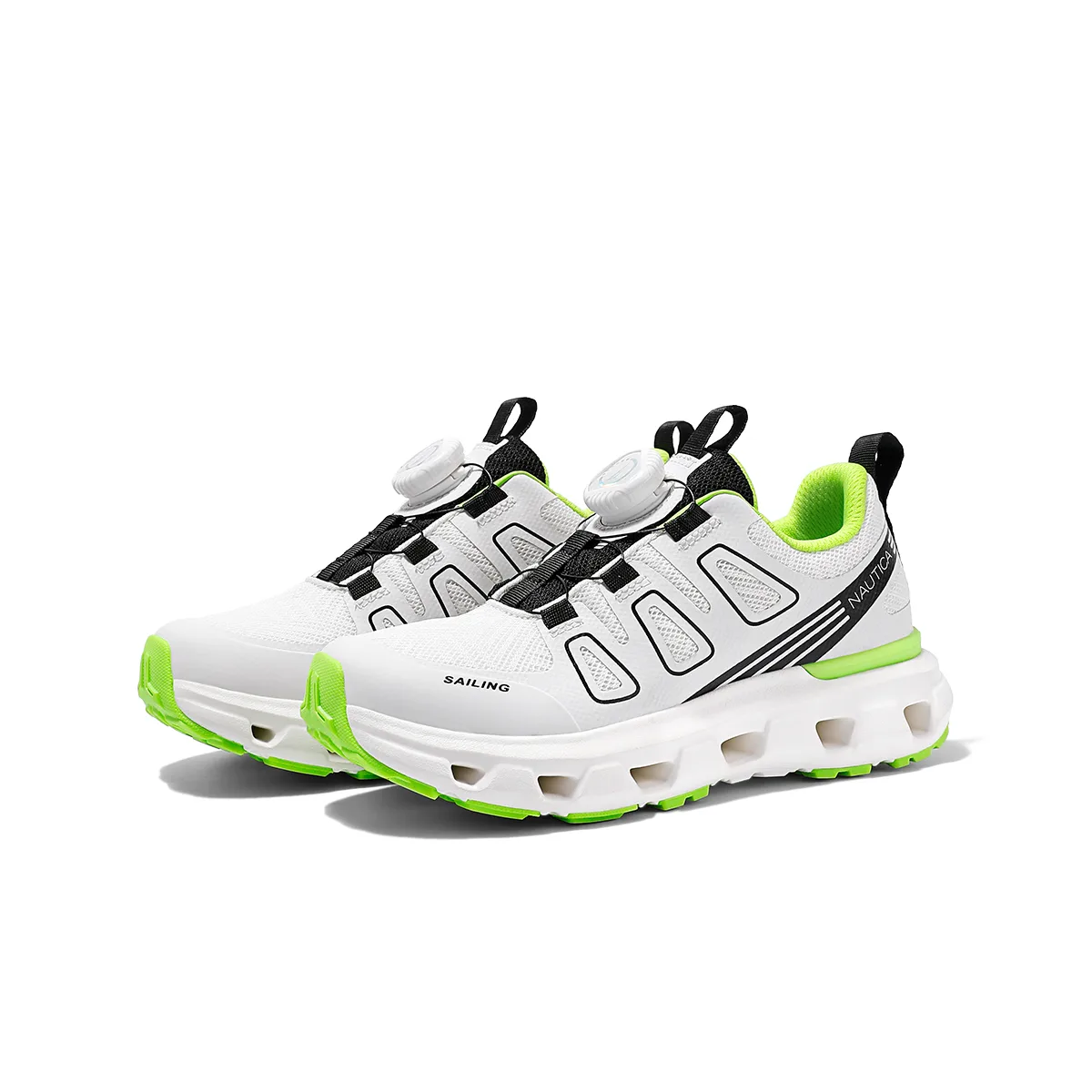 NAUTICA Кроссовки low top для бега green gravel white детские — фото 3