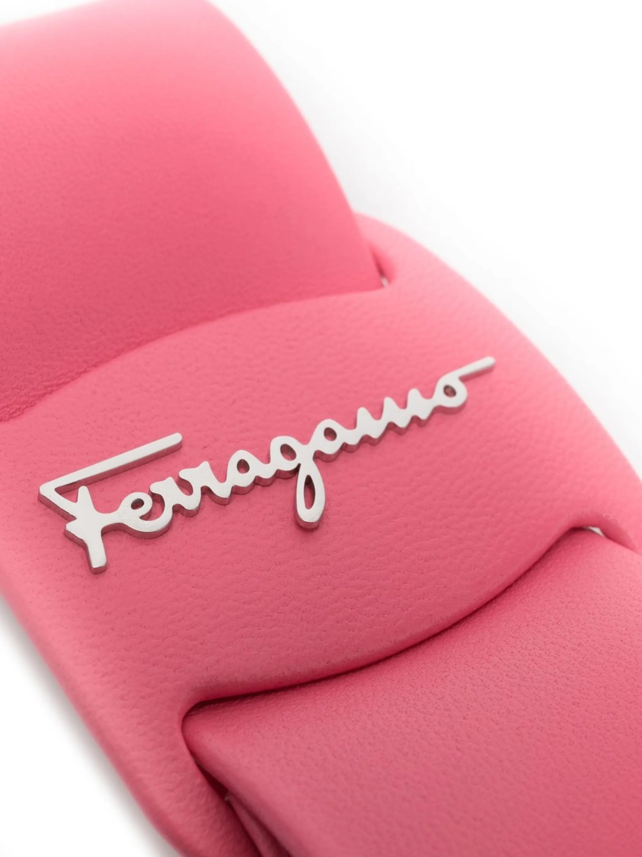 Заколка для волос с логотипом Ferragamo, розовый — фото 3