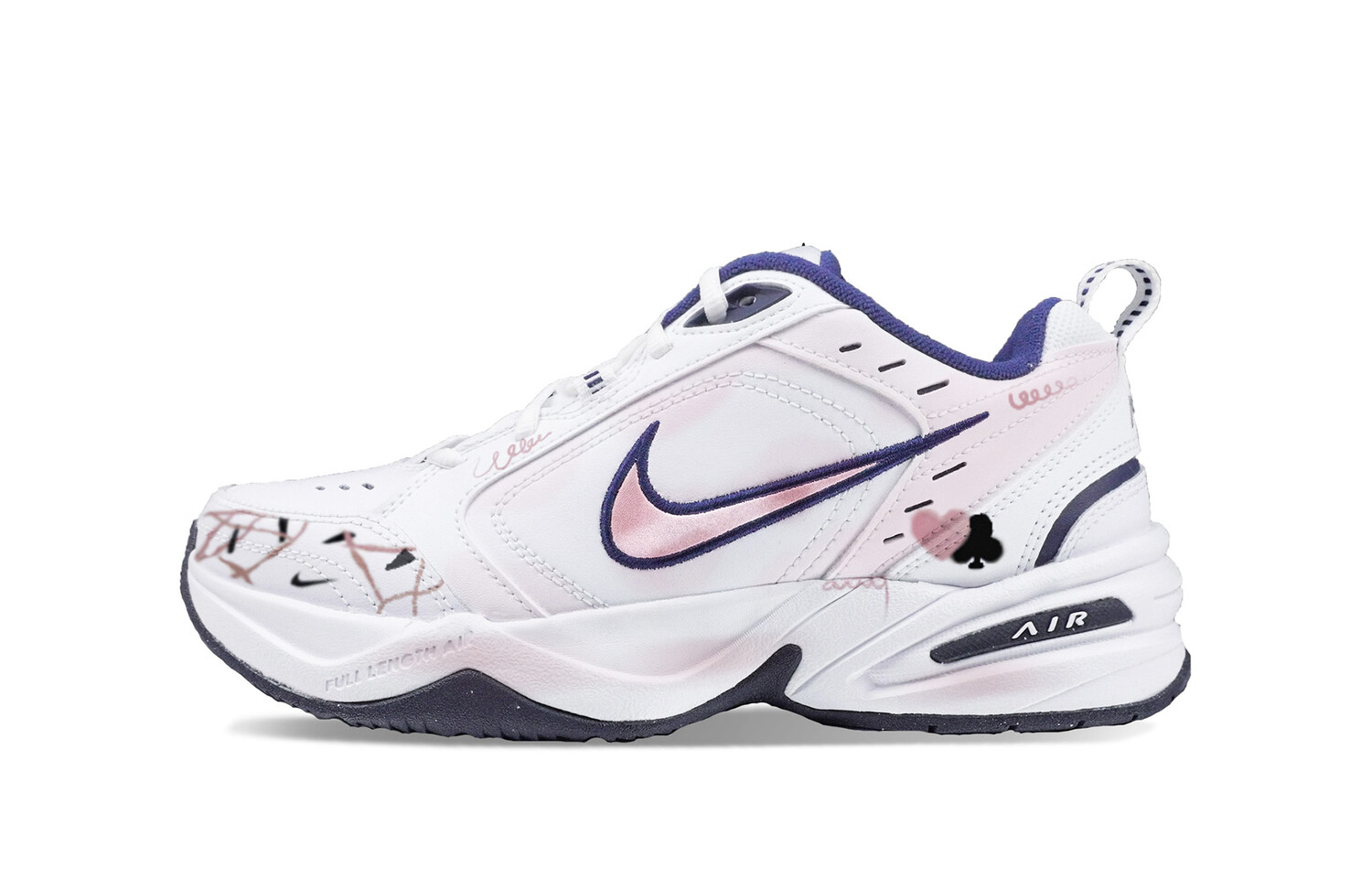 

Кроссовки Air Monarch 4 Chunky унисекс с низким верхом розового цвета Nike, розовый