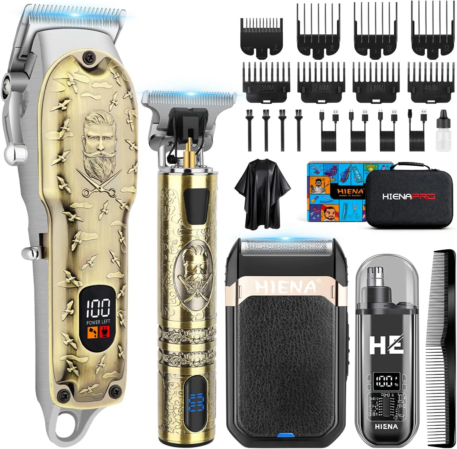 Набор для стрижки волос «814 Set» от HIENA PRO Hiena Pro, 814 Set