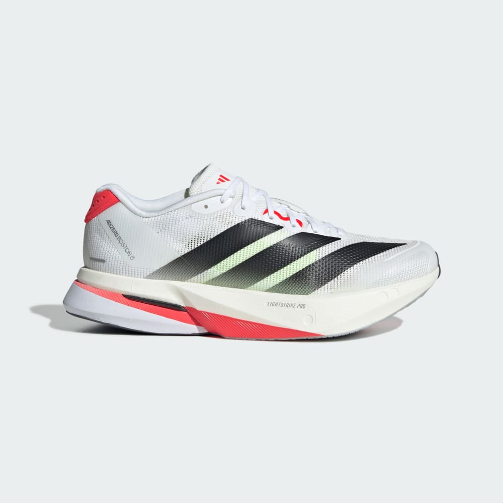 Кроссовки Adidas Adizero Boston 13 Shoes, цвет Cloud White/Core Black/Lucid Red
