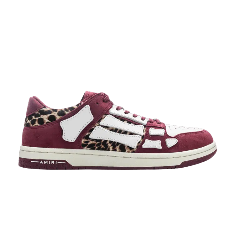 

Кроссовки Amiri Skel Top Low Burgundy Leopard, красный