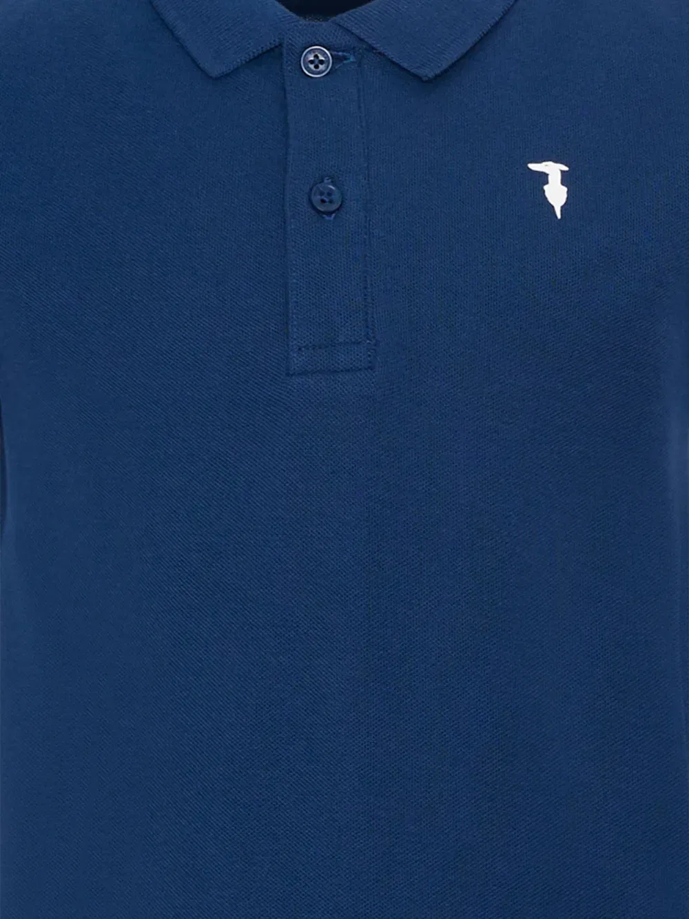 Хлопковая рубашка поло Trussardi Junior, синий — фото 3