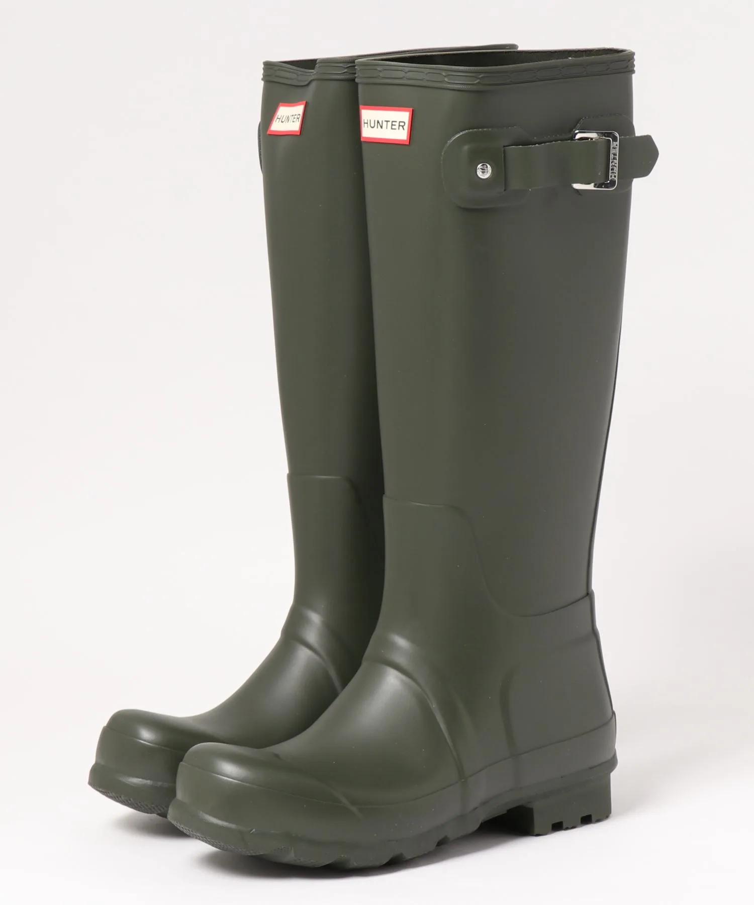 Мужские резиновые сапоги HUNTER ORIGINAL TALL зелёные